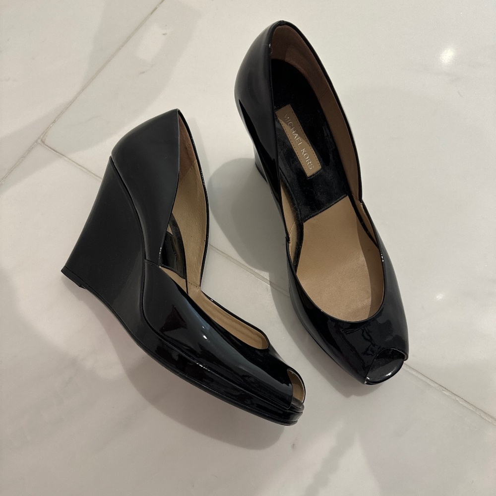 Wedges black shoes